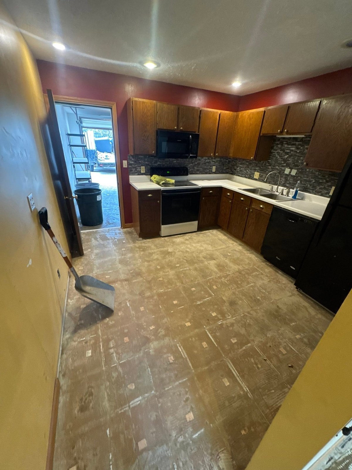 Kitchen remodel debris hauled by L&J's Junk Removal, Central Illinois